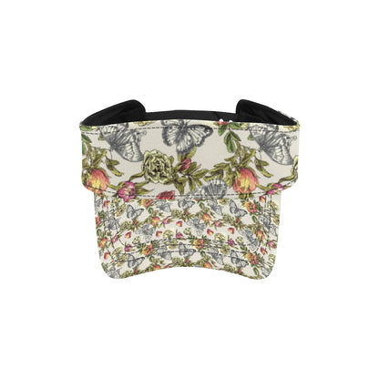 Butterfly Flower Pattern Print Design 06 Unisex Sun Visor