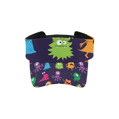 Monster Cartoon Pattern Print Design 02 Unisex Sun Visor