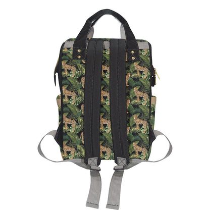 Cheetah Pattern Print Design 05 Diaper Bag Backpack
