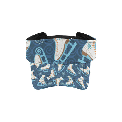 Ice Skate Pattern Print Design 01 Unisex Sun Visor