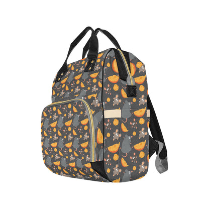 Rat Pattern Print Design 04 Diaper Bag Backpack