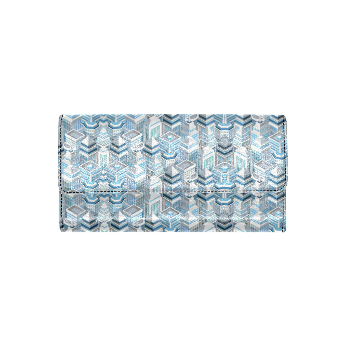 City  Pattern Print Design 03 Women's Trifold Wallet