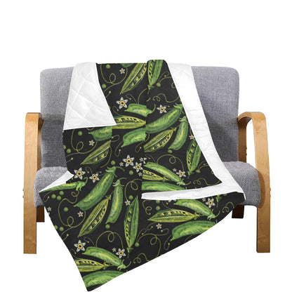 Peas Pattern Print Design A02 Premium Quilt