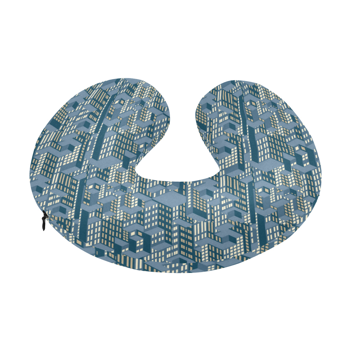 City  Pattern Print Design 01 U-Shaped Travel Neck Pillow