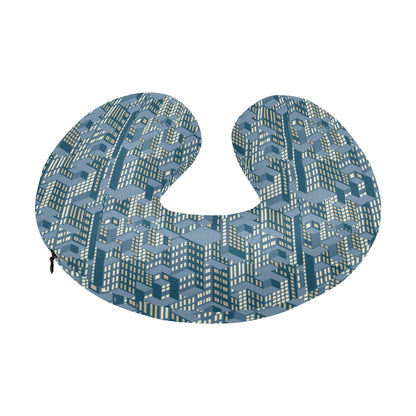 City  Pattern Print Design 01 U-Shaped Travel Neck Pillow