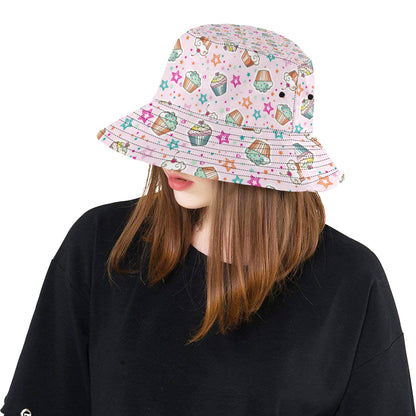 Cupcake Pattern Print Design CP03 Unisex Bucket Hat