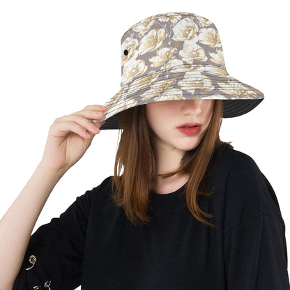 Anemone Pattern Print Design AM05 Unisex Bucket Hat