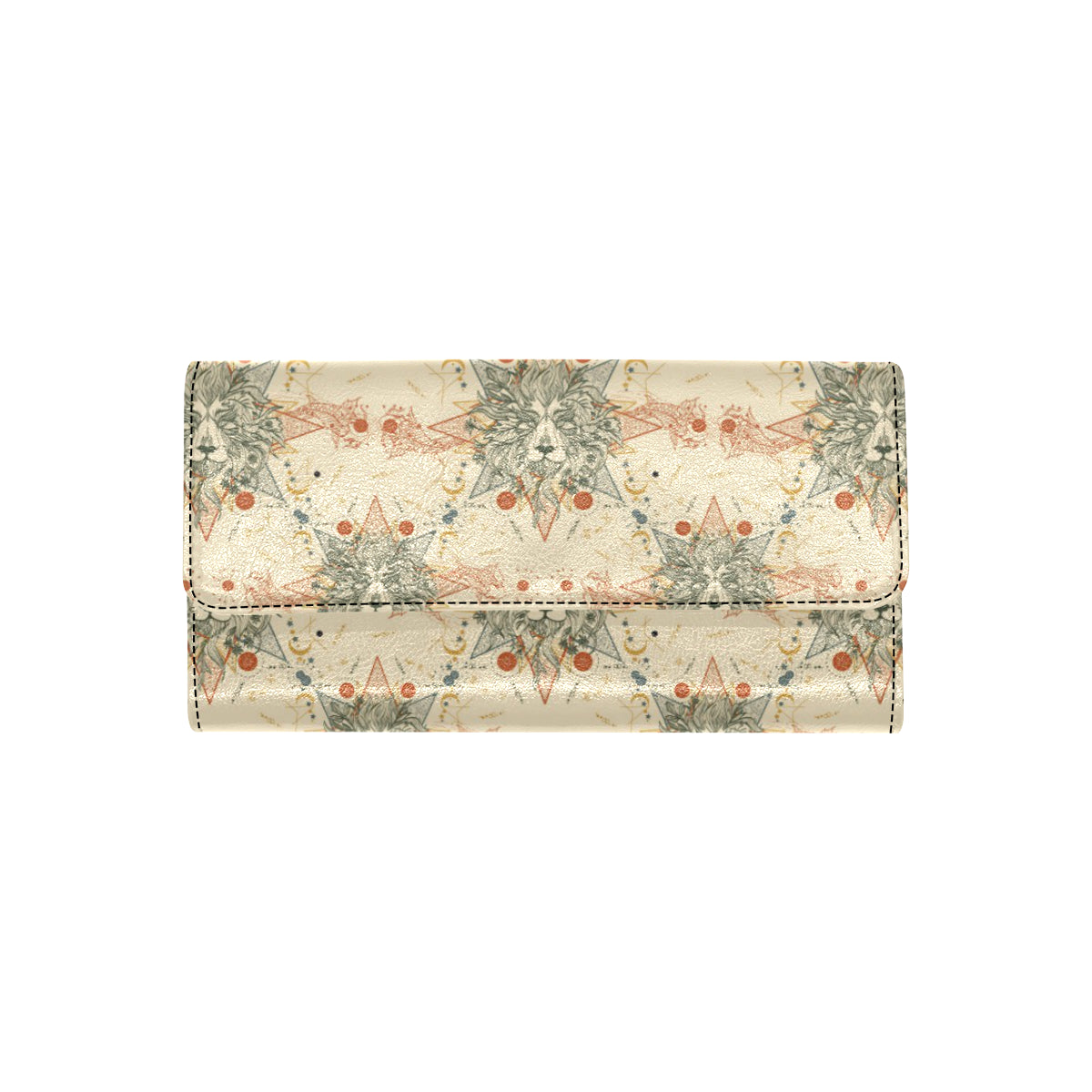 Leo Pattern Print Design 02 Women's Trifold Wallet