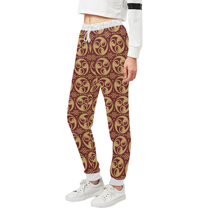 Yin Yang Style Pattern Design Print Unisex Sweatpants