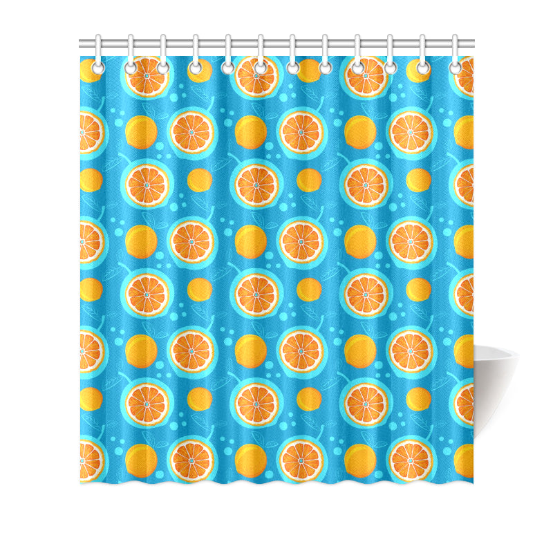 Grapefruit Pattern Print Design GF03 Shower Curtain