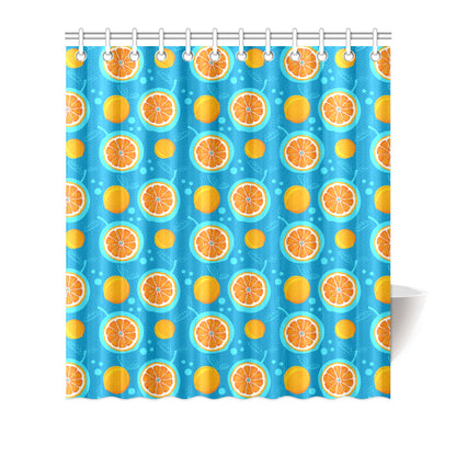 Grapefruit Pattern Print Design GF03 Shower Curtain
