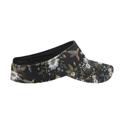 Hummingbird with Embroidery Themed Print Unisex Sun Visor