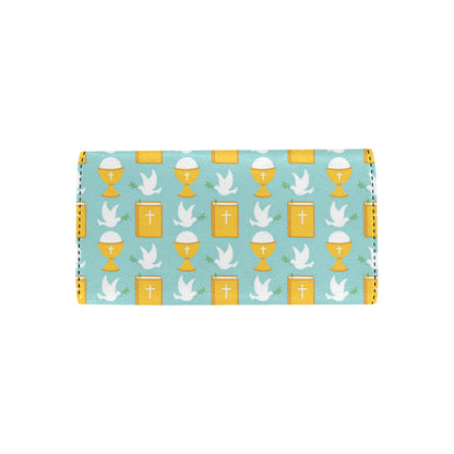 Christian Pattern Print Design 02 Women's Trifold Wallet
