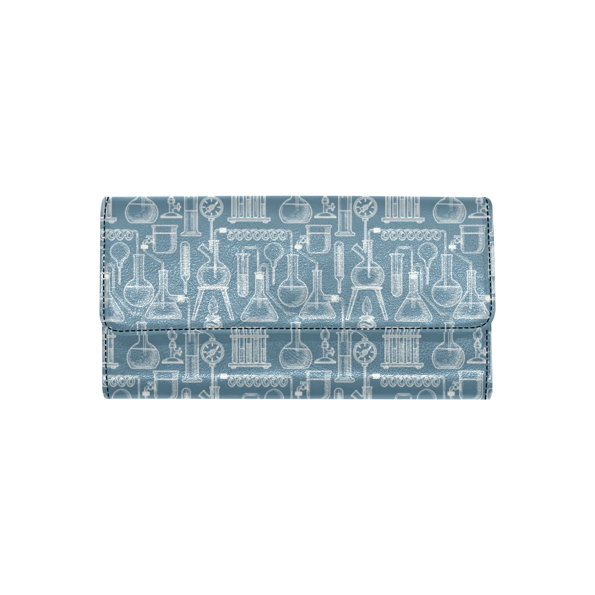 Chemical Pattern Print Design 05 Women's Trifold Wallet