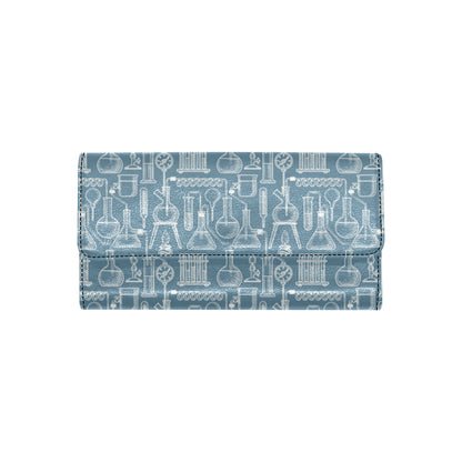 Chemical Pattern Print Design 05 Women's Trifold Wallet