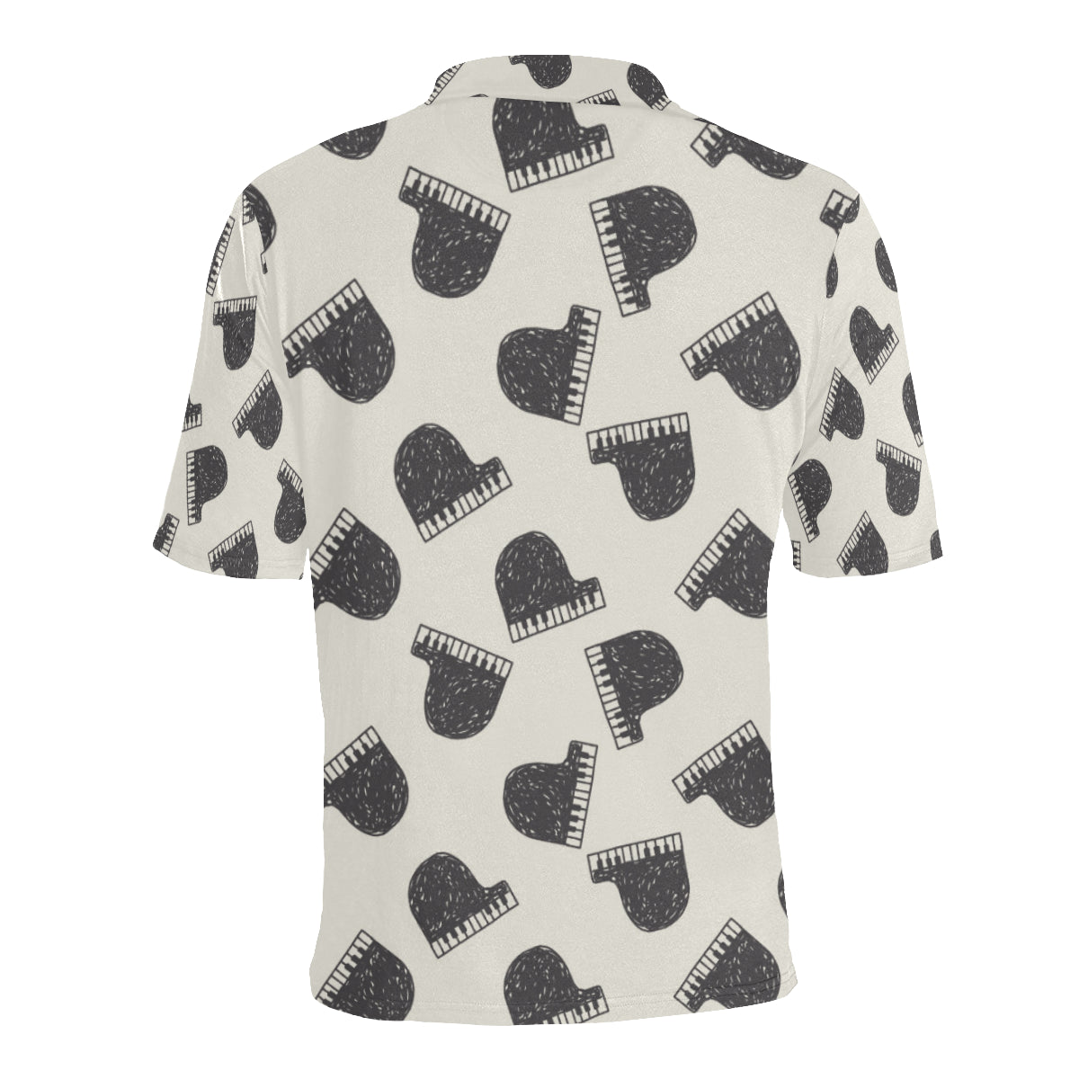 Piano Pattern Print Design 04 Men Polo Shirt