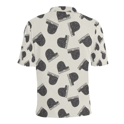 Piano Pattern Print Design 04 Men Polo Shirt
