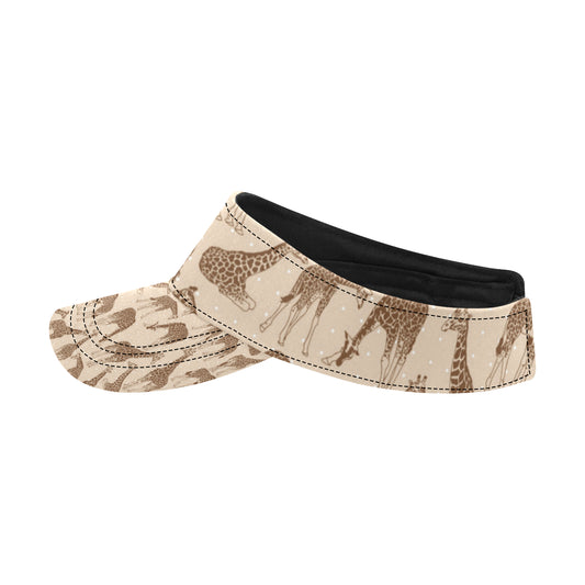 Giraffe Pattern Design Print Unisex Sun Visor