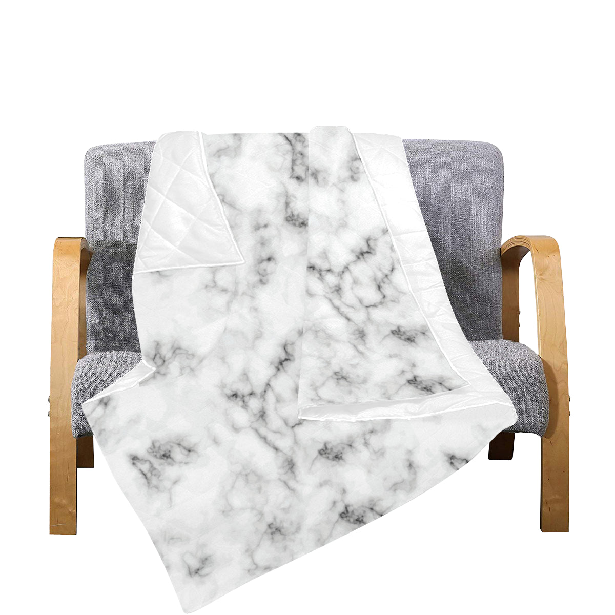 Marble Pattern Print Design 01 Premium Quilt