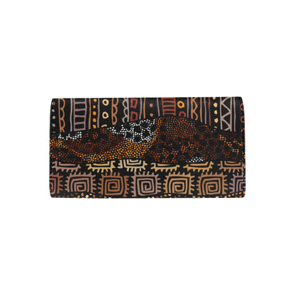 African Pattern Print Design 07 Women's Trifold Wallet