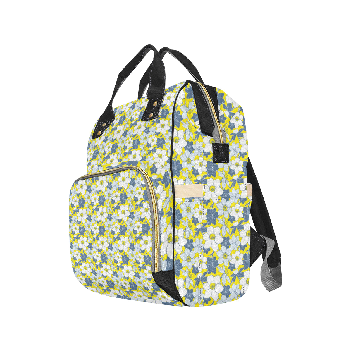 Daffodils Pattern Print Design 01 Diaper Bag Backpack