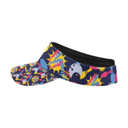 Bowling Pattern Print Design 02 Unisex Sun Visor