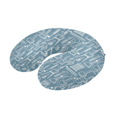 Chemical Pattern Print Design 05 U-Shaped Travel Neck Pillow