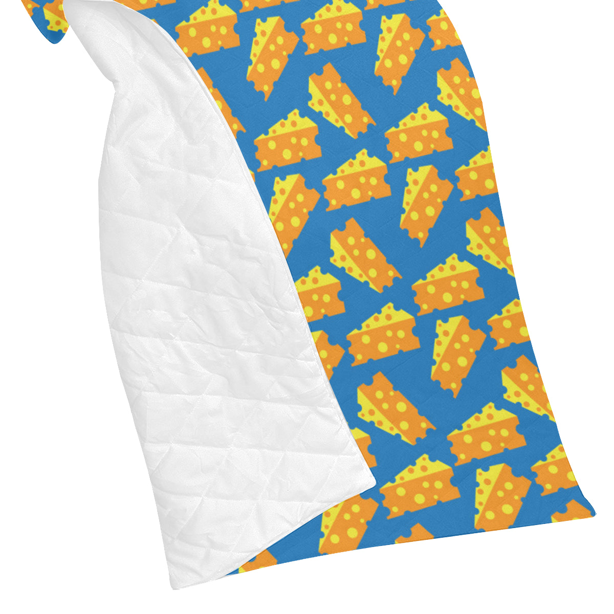 Cheese Pattern Print Design 05 Premium Quilt