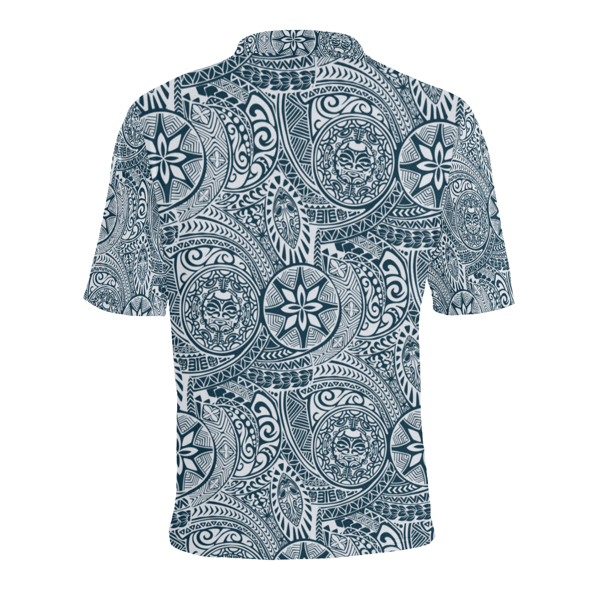 Polynesian Pattern Print Design A03 Men Polo Shirt