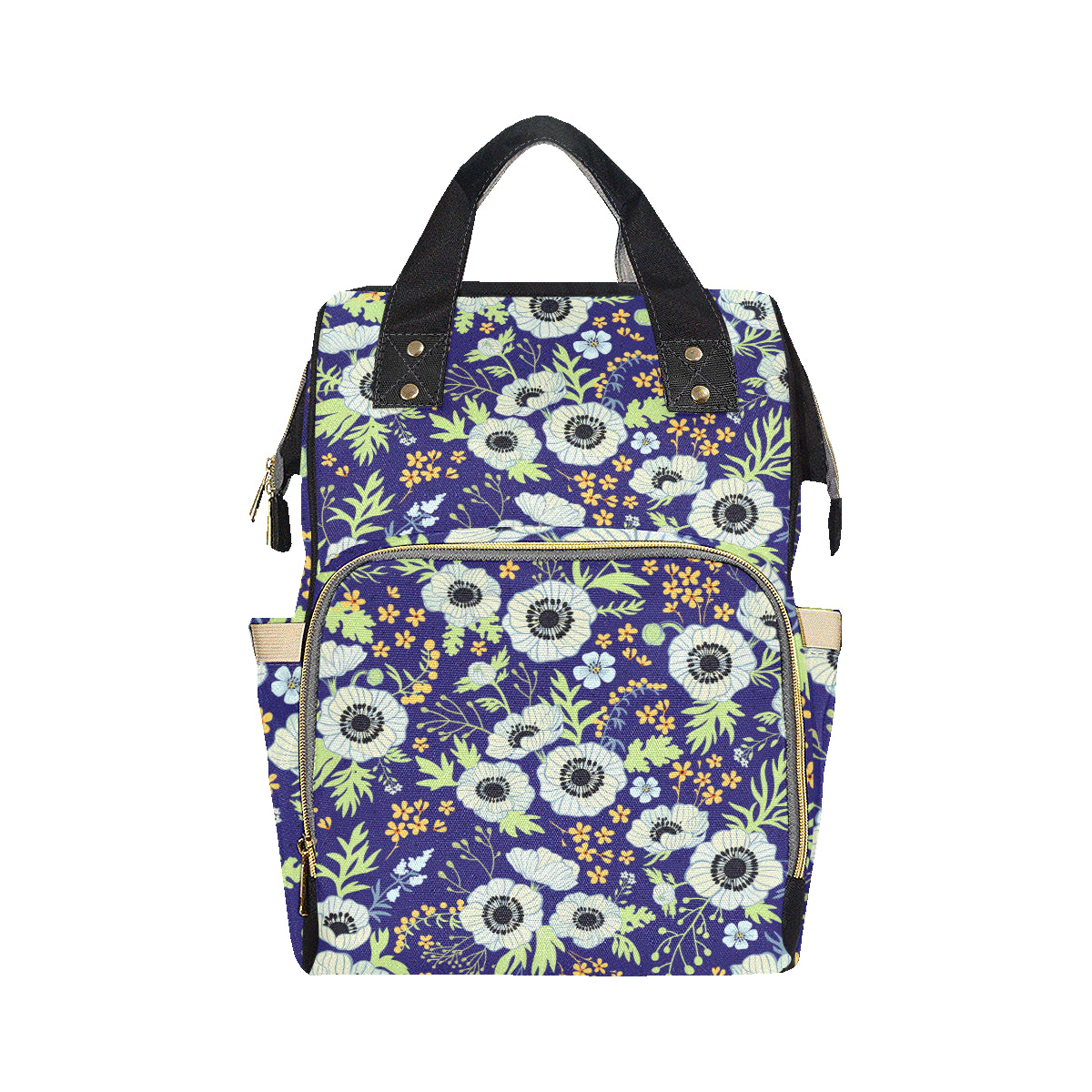 Anemone Pattern Print Design AM06 Diaper Bag Backpack