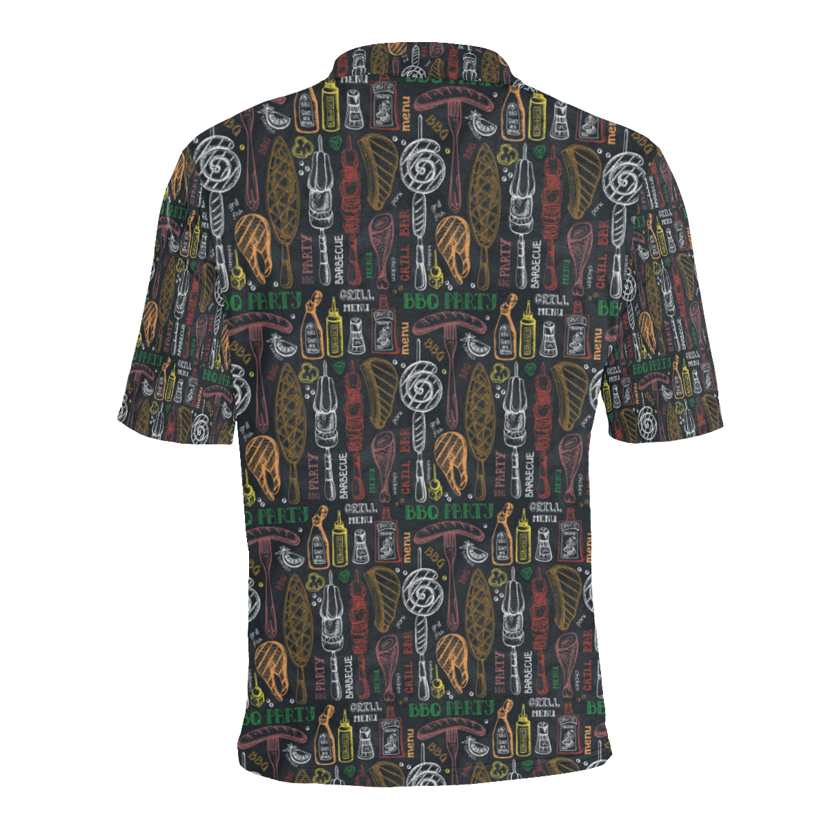 Barbecue Pattern Print Design 03 Men Polo Shirt