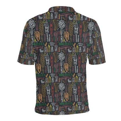 Barbecue Pattern Print Design 03 Men Polo Shirt