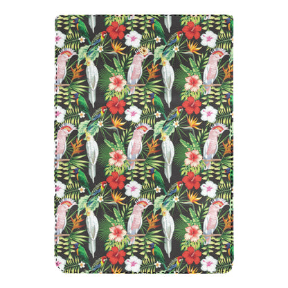 Tropical Flower Pattern Print Design TF03 Women's Trifold Wallet