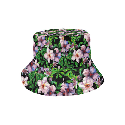 Plumeria Pattern Print Design PM01 Unisex Bucket Hat