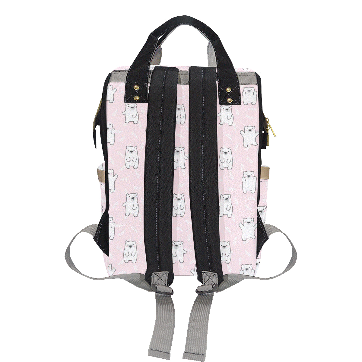 Polar Bear Pattern Print Design PB09 Diaper Bag Backpack