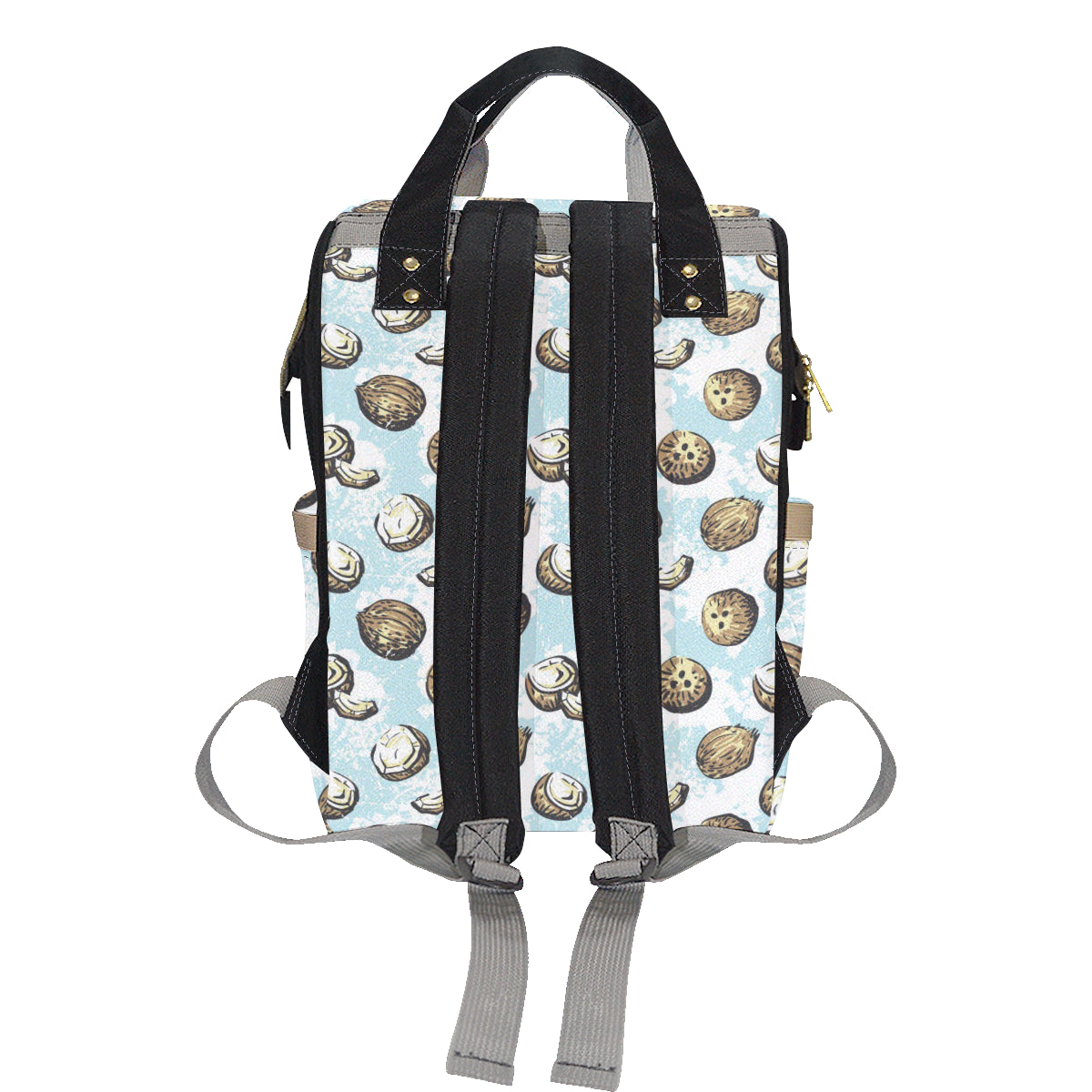 Coconut Pattern Print Design CN01 Diaper Bag Backpack