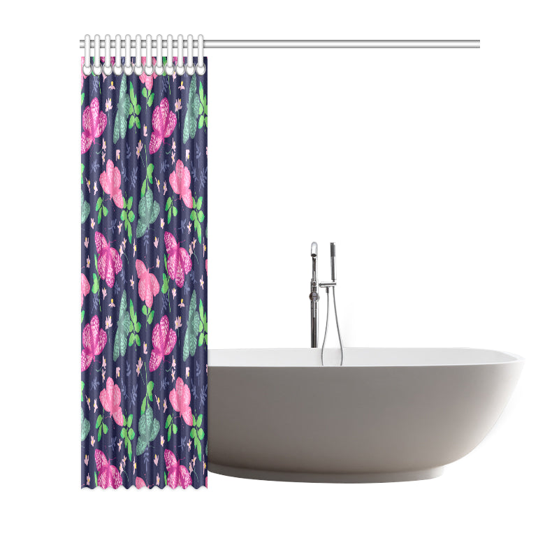 Monarch Butterfly Pattern Print Design 03 Shower Curtain