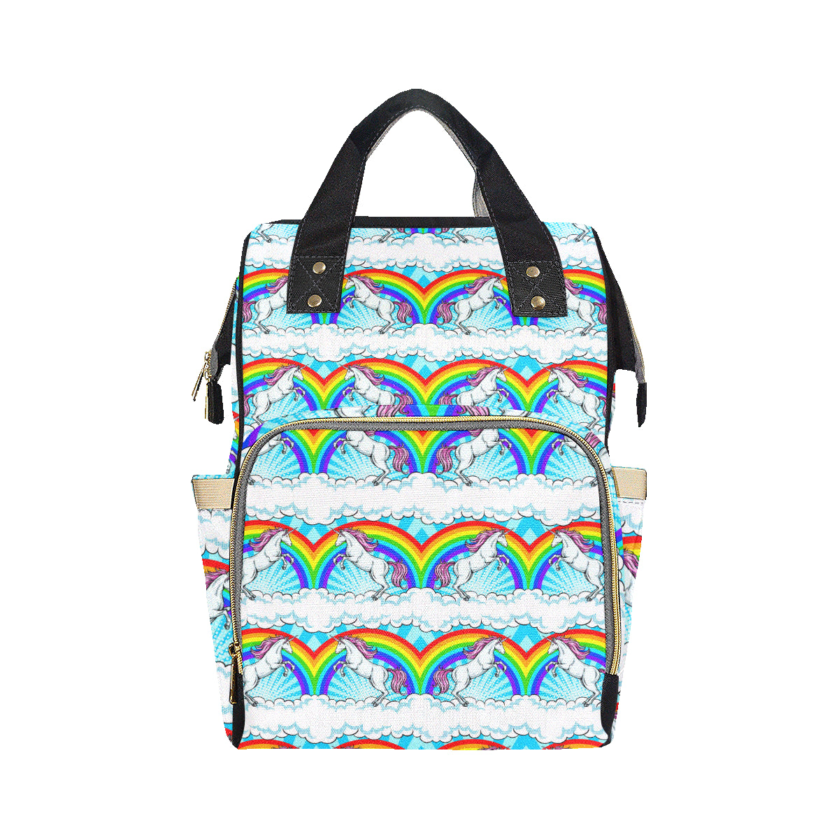 Unicorn Rainbow Diaper Bag Backpack