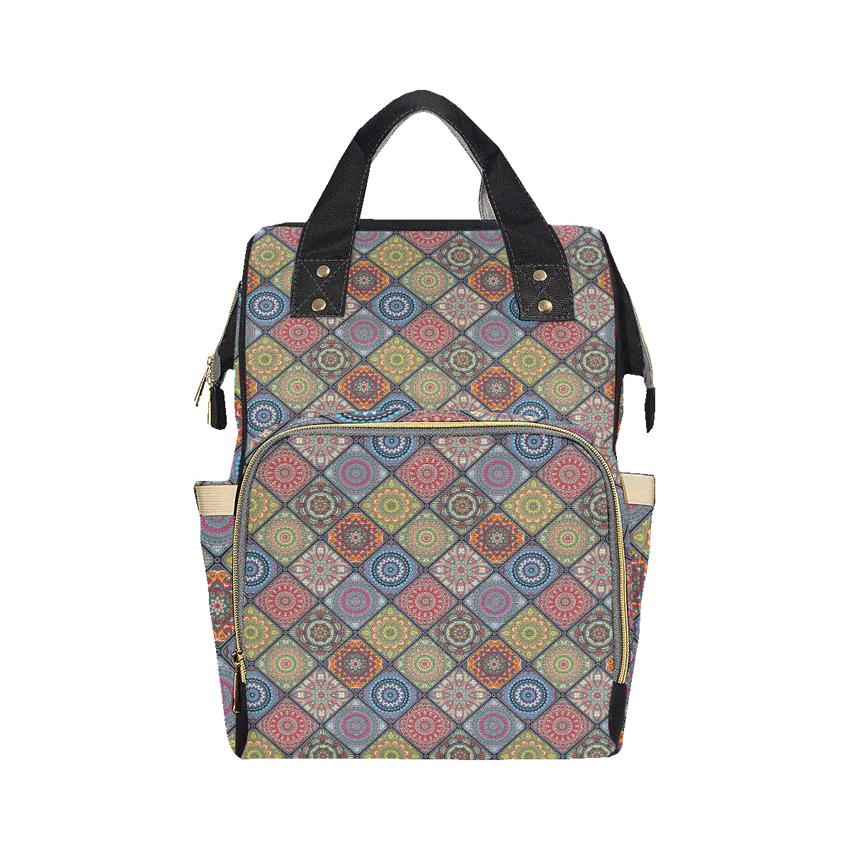 Bohemian Pattern Print Design 05 Diaper Bag Backpack