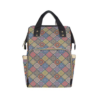 Bohemian Pattern Print Design 05 Diaper Bag Backpack