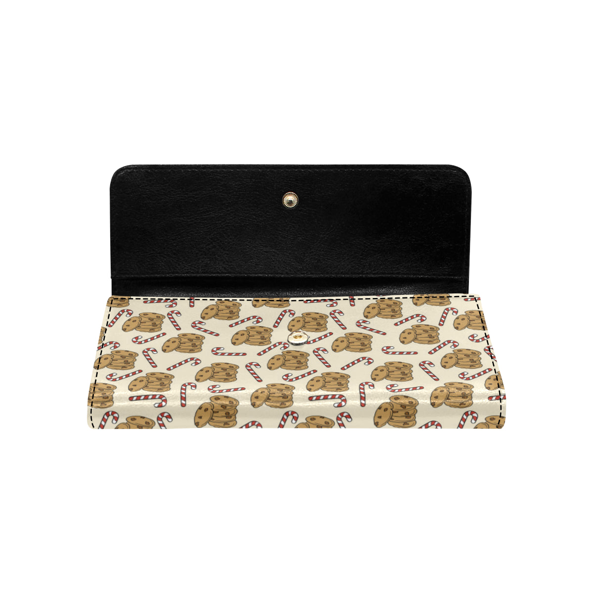 Cookie Pattern Print Design 04 Women's Trifold Wallet