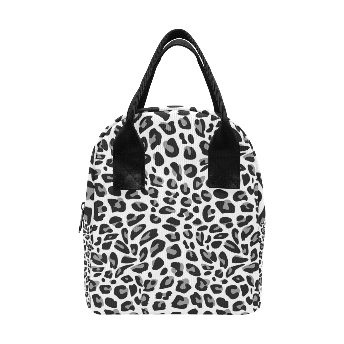 Snow Leopard Skin Print Insulated Lunch Bag
