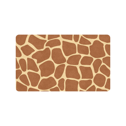 Giraffe Texture Print Rubber Doormat