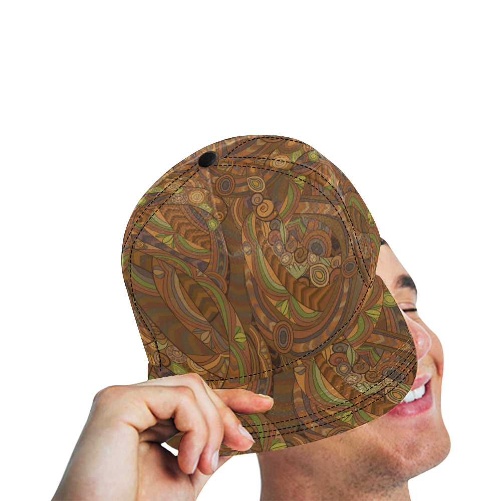 Maori Ornament Design Print Snapback Cap