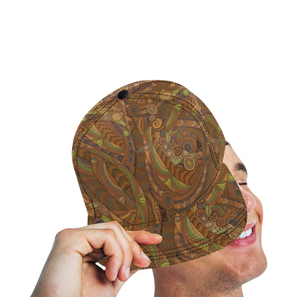 Maori Ornament Design Print Snapback Cap