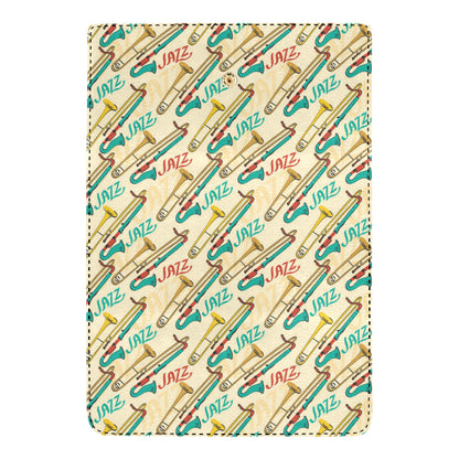 Trombone Pattern Print Design 03 Women's Trifold Wallet