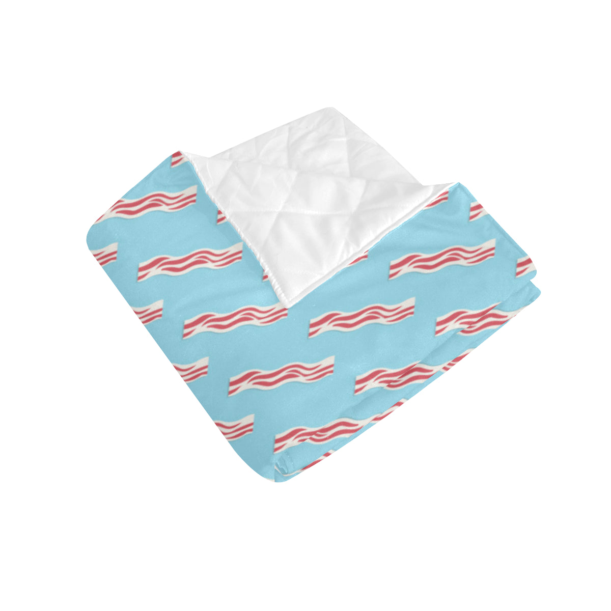 Bacon Pattern Print Design 03 Premium Quilt