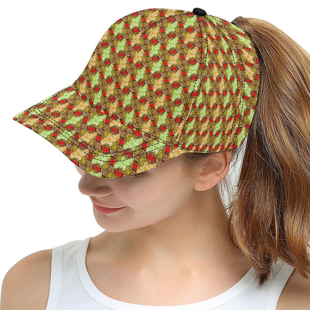 African Classic Print Pattern Snapback Cap