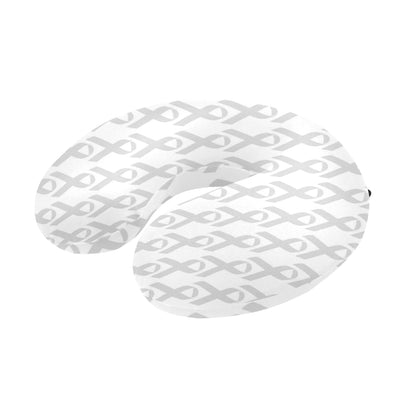 Brain cancer Pattern Print Design 02 U-Shaped Travel Neck Pillow