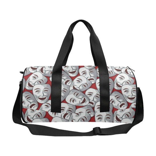 Acting Mask Pattern Print Design 01 Duffel Bag